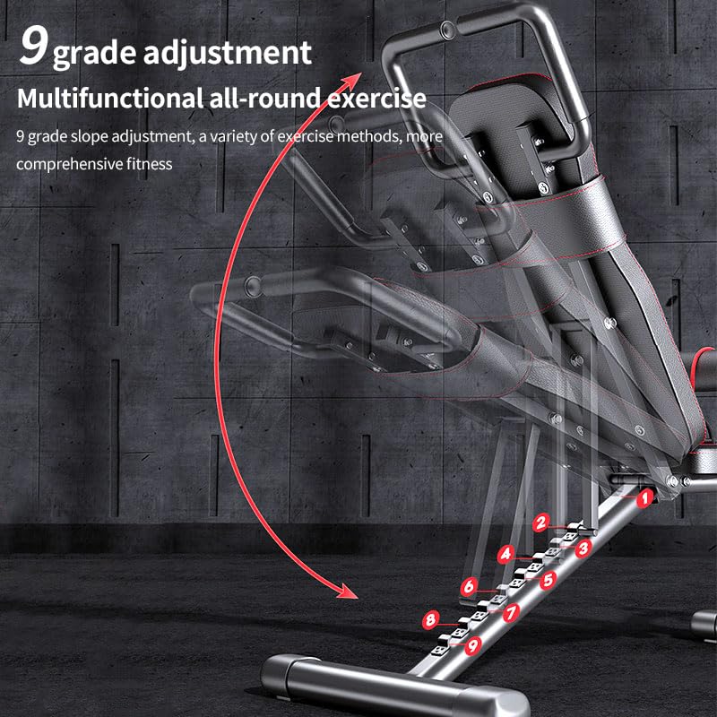 Multi-Functional Roman Chair & Hyperextension Bench – Adjustable Back Extension, Abdominal Workout, Core Strengthener, Home Gym Equipment for Full-Body Training – Foldable & Compact Design