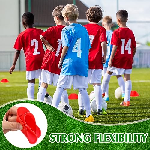 Hanaive Mini Soccer Cones for Agility Drills, 5 Inch - color: Red