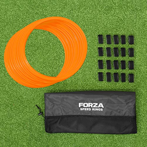 FORZA Agility Rings [12 Pack] | Speed & Agility Training Equipment for Athletes - Available in 10 Colors - color: Orange