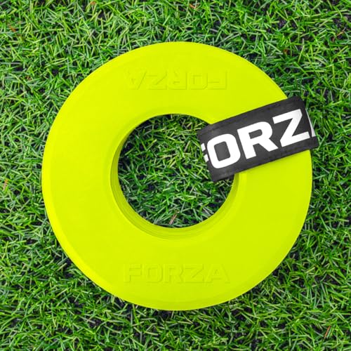 FORZA Flat Disc Ring Markers | Durable PVC Training Markers for Sports, Agility Drills & Skill Development - Pack of 10