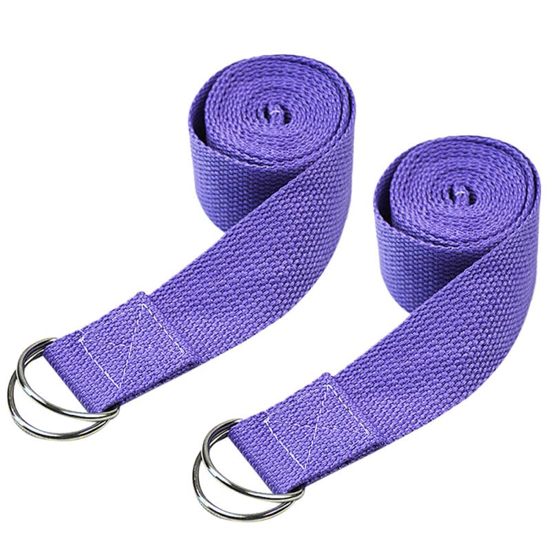 POPETPOP Yoga Stretch Belt 72 Inch Elastic Fitness Stretch Band with Durable Buckle for Flexibility Muscle Stretching and Daily Exercise