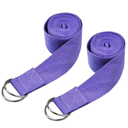 POPETPOP Yoga Stretch Belt 72 Inch Elastic Fitness Stretch Band with Durable Buckle for Flexibility Muscle Stretching and Daily Exercise