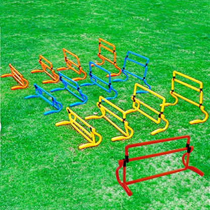 BESPORTBLE Removable Training Hurdles, Agility Ladder Speed Training Equipment, Soccer Training Agility Hurdles(Yellow) - color: Red
