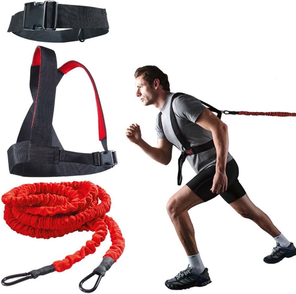 Dynamic Resistance Trainer for Resistance Training to Improve Strength, Power, and Agility 5m/2m Elastic Cord Set