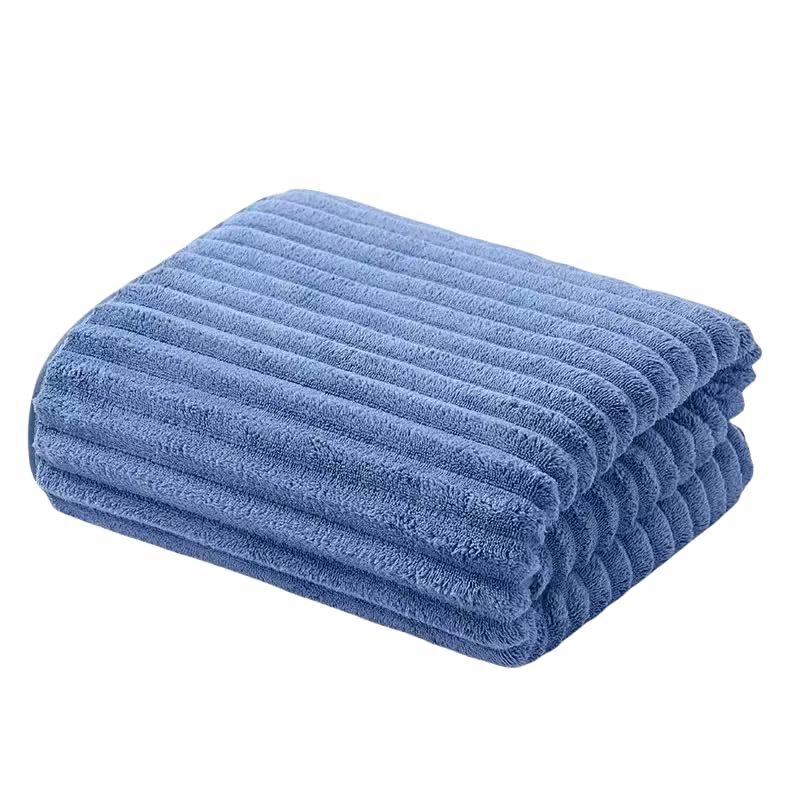 Microfiber Bath Towel 35x70in - Ultra Soft Quick Dry, Lightweight for Gym, Spa, Travel | Hotel Grade & Multi-Use| Single Pack - color: Blue, size: 35*70 Inches