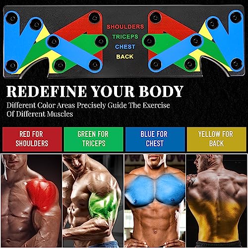 Pushup Board 15 in 1 | Perfect Push Up Board | Push Up Bar Handles | Multi-Functional Pushup Board Fitness Floor | Strength Training Equipment | Home Workout Equipment | Perfect Choice for Daily Gifts