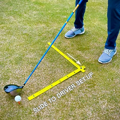 Compact Golf Alignment Sticks & Swing Aid – Pocket-Sized Modular Ruler System to Fix Slice, Takeaway, Stance, Putting & Posture | Indoor & Outdoor Golf Training Tool