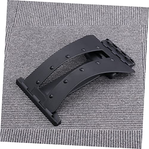 2Pcs Lumbar Traction Device for Spine Relief Black Back Massager with for Relief and Flexibility for Lower Back Support and Stretching