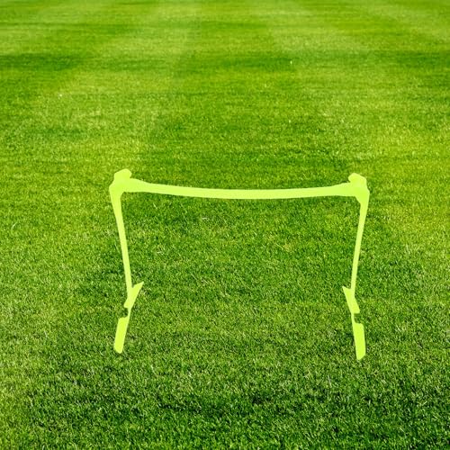 Uonlytech Adjustable Foldable Soccer Training Hurdle Green, Agility Speed Training Equipment for Athlete Soccer Practice, 3-Level Height Speed Agility Hurdles for Football Drills