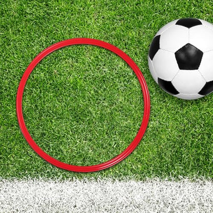 GALPADA 10pcs Soccer Agility Rings Speed Training Plastic Circles for Football and Basketball Coordination Drills Outdoor Sports Practice