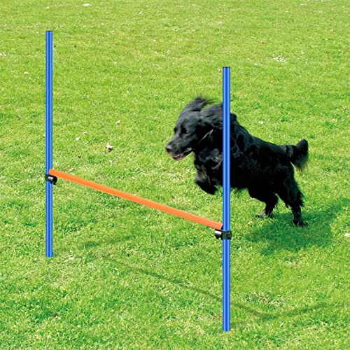 PAWISE Dog Agility Training Equipment,Pet Training Hurdles & Weave Poles Set with Adjustable Jump Bar,Outdoor Dog Obstacle Course for Backyard Exercise, Portable Dog Agility Kit for Shepherd Malinois