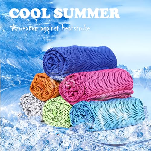 Peicees 20 Pack Microfiber Neck Cooling Towels Sports Sweat Towels Sweat Headband for Travel Beach Swimming Camping Climbing Gym Yoga Workout Backpacking, Multicolors