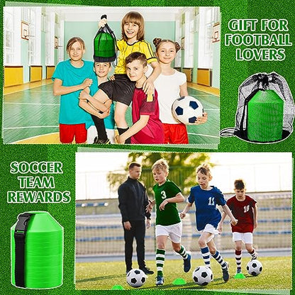 Hanaive Mini Soccer Cones for Agility Drills, 5 Inch - color: Green