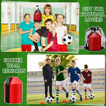 Hanaive Mini Soccer Cones for Agility Drills, 5 Inch - color: Red