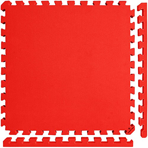 Meister X-Thick 1.5" Interlocking EVA Foam Mats - RD - 36 Tiles (144 Sqft) - color: Red, size: 36 Tiles (144 Sqft)