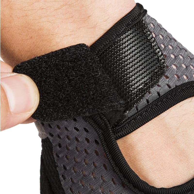 Men & Women Workout Gloves Breathable Fitness Gloves Weight Lifting Gym - color: Black with PU