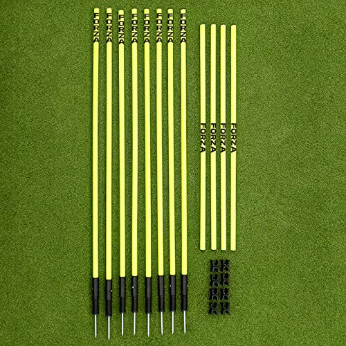 FORZA Pro Adjustable Hurdle Set | Speed & Agility Training with Rubber Bases or Ground Spikes for Extra Stability [4ft or 5ft]