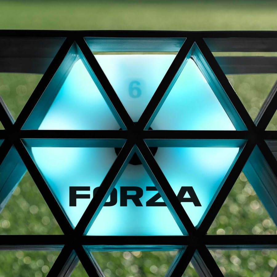 FORZA METIS x RapidFire Interactive Wave Rebound Boards | Reaction Soccer Training Equipment with App-Enabled Lights - Improve Speed, Agility, and Ball Control - size: XL (46In x 12.5In), style: 4x Lights & 2x Boards