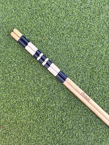 CLUTCH. Hickory Golf Alignment Sticks – 42" Wooden Golf Alignment Rods Training Aid (Pair) – Handmade in USA