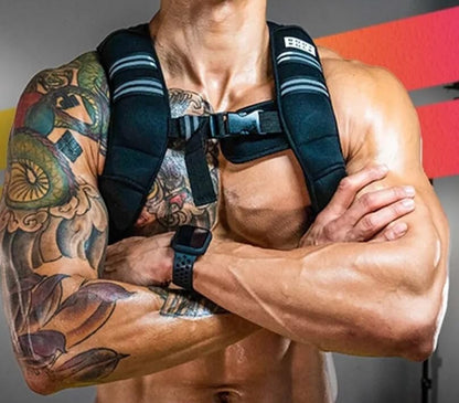 Weighted Vest for Women & Men – Adjustable Workout Weight Vest with Reflective Straps, Secure Buckle, Balanced Design – Ideal for Running, Cardio, CrossFit, Bodyweight Training