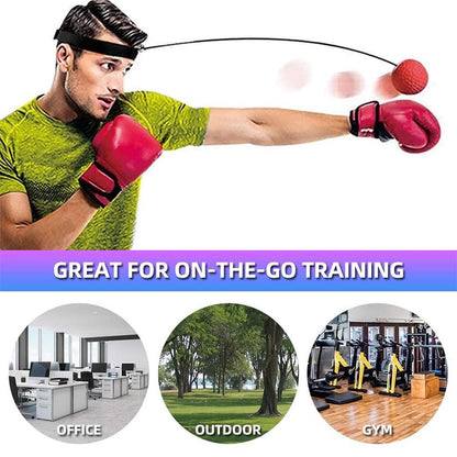 Boxing Reflex Ball, Boxing Training Ball with Adjustable Headband and Hand Wraps Improve Hand Eye Coordination, Punching Speed, Fight Reaction, Fitnes, Boxing Equipment