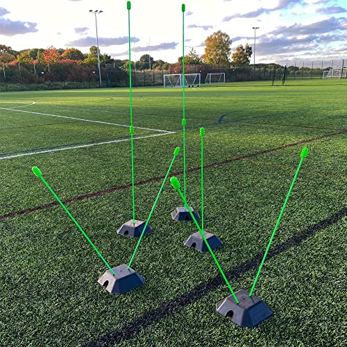 QUICKPLAY Base Weights to Train on Turf & Court | Fits Agility Poles and Kickster Soccer Goals - style: Base Weights set of 2 (no Poles)