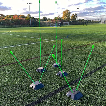 QUICKPLAY Base Weights to Train on Turf & Court | Fits Agility Poles and Kickster Soccer Goals - style: Base Weights set of 2 (no Poles)