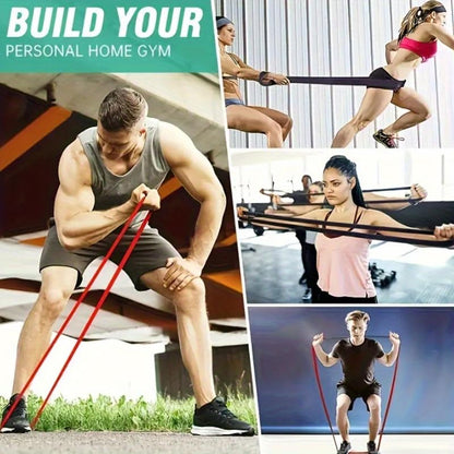 Resistance Bands, Pull-Up Assist Straps for Muscle Training, Non-Slip, Various Tension Levels, Fitness Equipment for Home and Outdoor Use - color: green