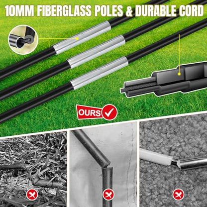 Pro-Grade Kids Backyard Soccer Goal, Tear-Resistant 5-Layer Polyester Soccer Net & 10mm Poles for Maximum Durability, 4x3ft/6x4ft/7x5ft, Pop Up Portable Soccer Training Equipment Set with Size 4 Ball - size: 7 ft x 5ft, 1 Pack, style: Yellow