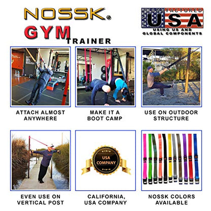 2 Pack! 2 sets of NOSSK GYM Pro Suspension Fitness Trainers - Manufactured in California using US and Global Components!