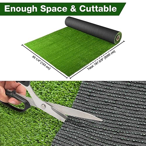 Yescom Sports Workout Outdoor Gym Flooring Turf for Crossfit Training Sled - size: 0.4"H-5'x65'(325Sq.Ft)