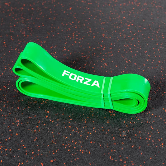 METIS Resistance Exercise Bands | Heavy Duty Latex Power Bands for Strength Training, Fitness Workouts, and Assisted Pull-Ups – 6 Resistance Levels, Sold Individually or as a Set - color: Green (79-119lb Resistance)