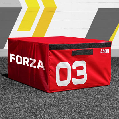 FORZA Plyometric Jump Box - Premium Soft Foam Exercise Step & Box Jump - 6in, 12in, 18in, 24in or Complete Set
