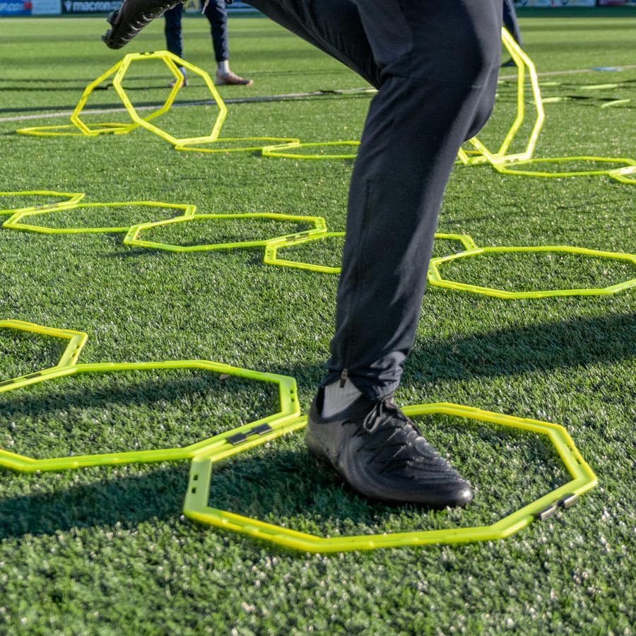 FORZA Agility Training Octa Rings [Pack of 6] | Soccer Training Equipment | Multi-Sport Agility Ring Set | Speed Training Equipment | Sports Equipment
