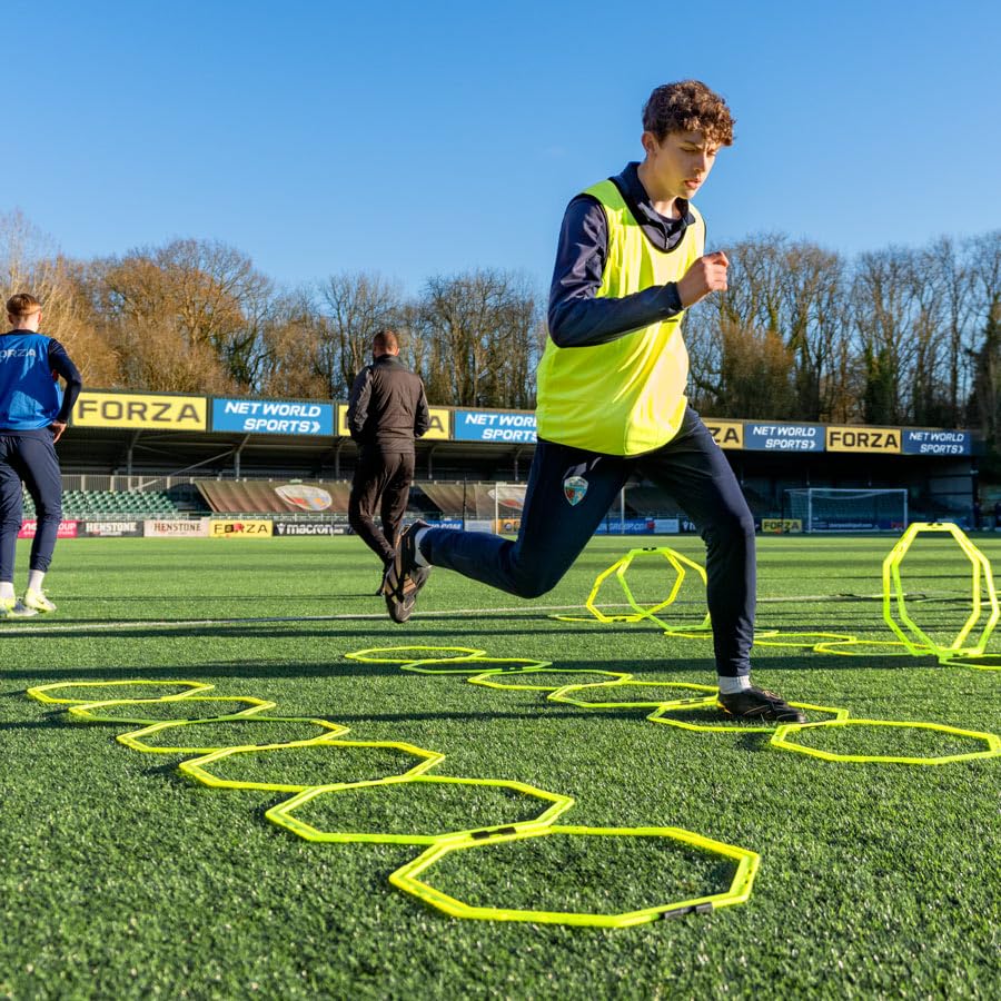FORZA Agility Training Octa Rings [Pack of 6] | Soccer Training Equipment | Multi-Sport Agility Ring Set | Speed Training Equipment | Sports Equipment