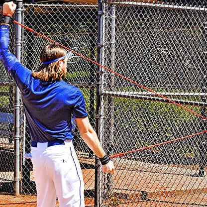 5-Tool Player Softball Baseball Training Equipment Kit - Resistance Band Body Weight Pitching Training Aids - Increase Throwing Velocity, Speed, Strength, Hitting Power/Average