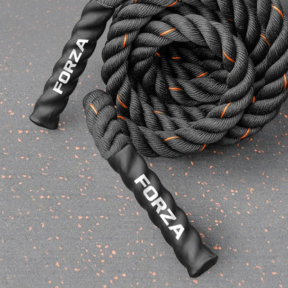 METIS Battle Ropes – Durable Fitness Ropes for Strength Training, 30ft/40ft/50ft Options – Ideal for Home Workouts & Gyms with Anti-Fray Handles - size: 50ft, style: 1.5 inch