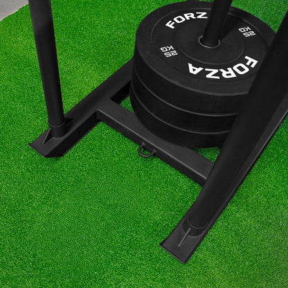 FORZA Sprint Track/Sled Track | Durable 33ft x 3.3ft Artificial Turf | Perfect for Sprint, Agility and Strength Training - color: Green