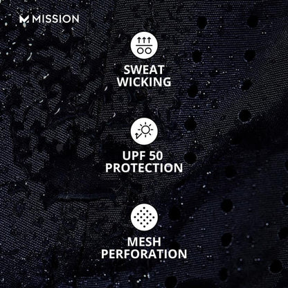 MISSION Cooling Vented Performance Hat Unisex Cap for Workouts, Golf & Running, Sweat & Water Activated Technology - color: Alloy Heather