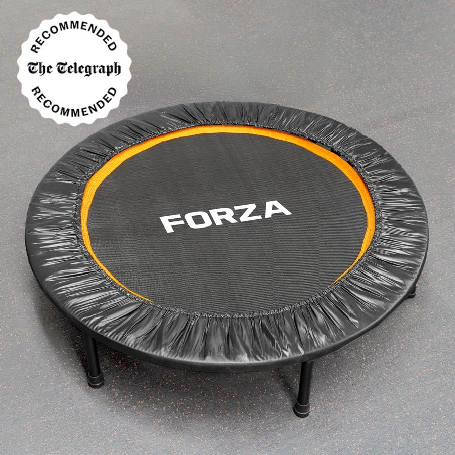 FORZA Mini Exercise Trampoline [40in] | Premium Cardio Fitness Trampette for Home & Gym Workouts, Ideal for Balance, Cardio & Coordination | Durable Steel Frame Springs