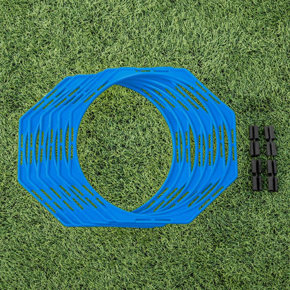 FORZA Agility Training Octa Rings [Pack of 6] | Soccer Training Equipment | Multi-Sport Agility Ring Set | Speed Training Equipment | Sports Equipment - color: Sky Blue